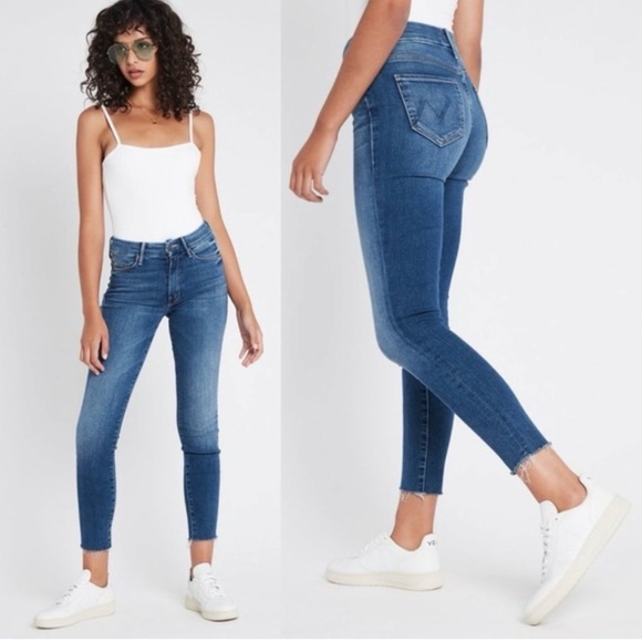 Mother High Waisted Looker Satisfaction guaranteed blue jeans size 26 - Picture 3 of 8